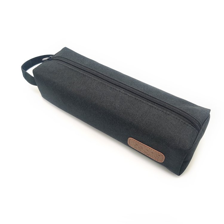 Étui de rangement de papeterie, pochette d'école longue et souple à fermeture éclair, trousse à crayons