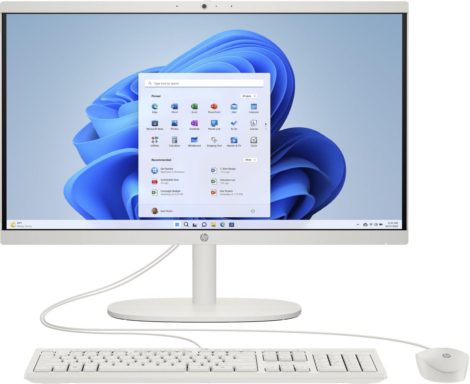 PC tout-en-un HP 27-cr0045nf 27" Ryzen 7 - 16 Go RAM - 512 Go SSD