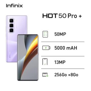 Infinix HOT 50 Pro Plus -  6,78'' AMOLED - ROM 25Go -  8Go RAM - 50Mpx - 4G - Batterie 5000mah