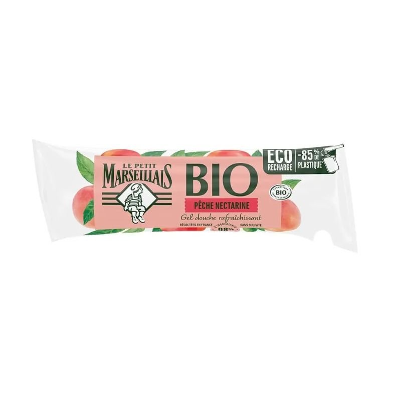 Recharge Gel Douche Bio Pêche Nectarine – Le Petit Marseillais | 250 ml