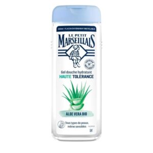 Le Petit Marseillais Gel Douche Hydratant Haute Tolérance Aloe Vera Bio 400 ml – Douceur Naturelle pour la Famille