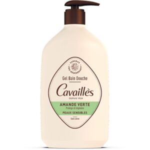 Gel bain-douche Cavaillès Amande Verte 1 L – Surgras végétal pour peaux sensibles