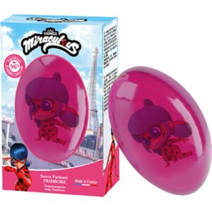 Le Comptoir du Bain × Miraculous – Savon Solide Framboise 75 g + Figurine Ladybug