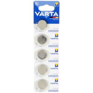 Piles boutons Varta Energy CR2025 – Lot de 5, lithium 3 V