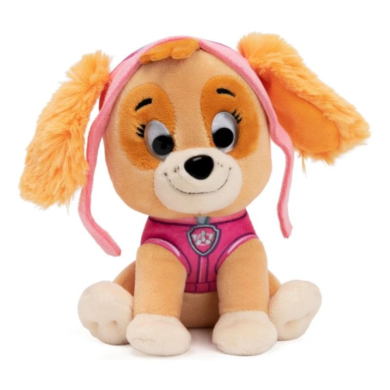 Peluche Stella 15 cm Pat’ Patrouille – Mini Doudou Chiot Aviatrice Doux & Câlin – Jouet Portable Lavable – Cadeau Bébé Fille dès 1 An