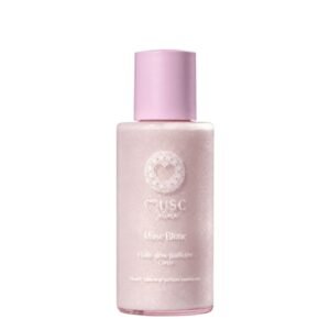 Huile Glow Pailletée Corps Musc Blanc